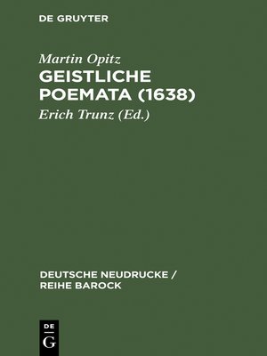 cover image of Geistliche Poemata (1638)